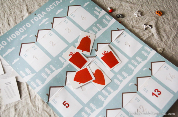 Адвент календарь  с заданиями